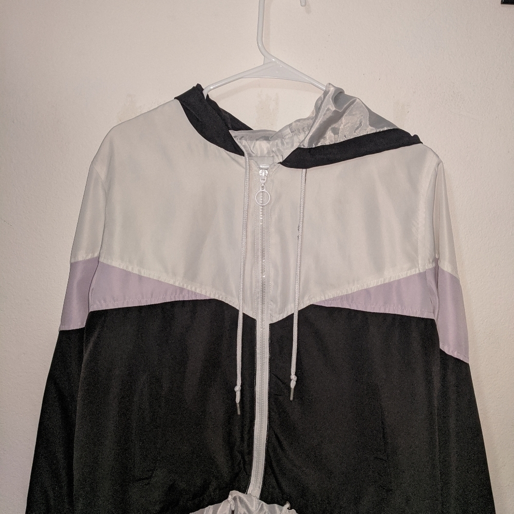 Angle kiss zip up wind breaker